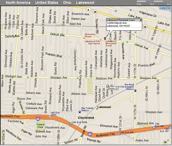 Lakewood Municipal Court Map